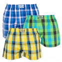 3PACK Boxers para homem Styx borracha clássica superdimensionado multicolorido (E8040510)