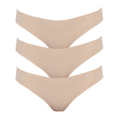 3PACK tanga para mulher Under Armour bege (1325615 295)