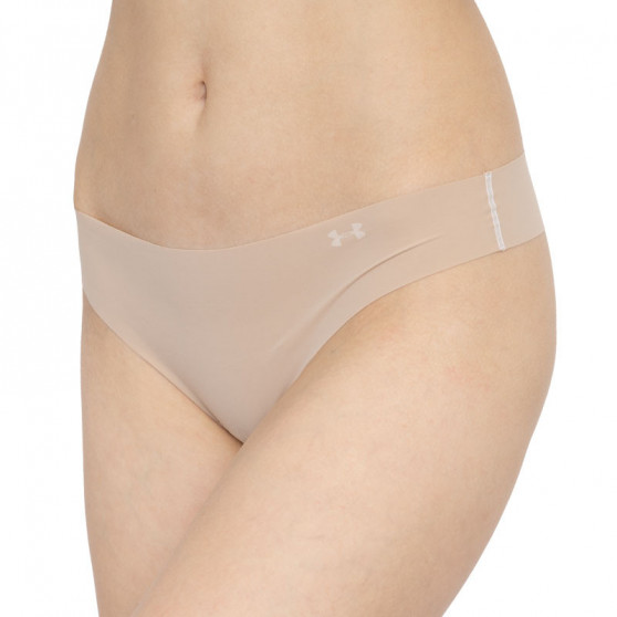 3PACK tanga para mulher Under Armour bege (1325615 295)