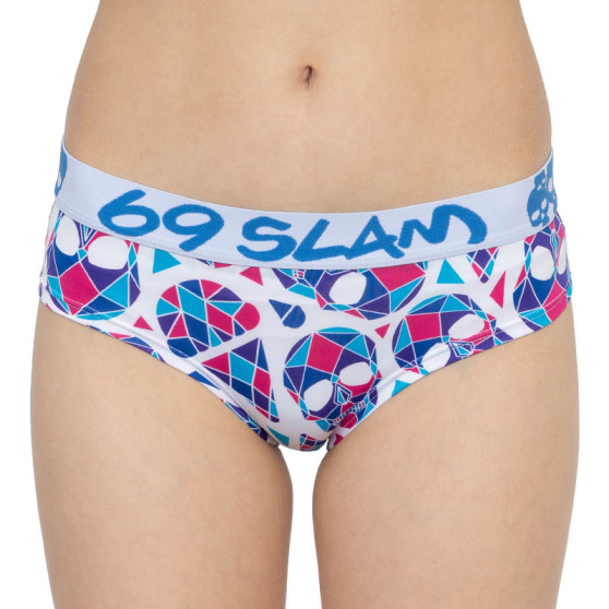 Cuecas para mulher 69SLAM boxer skullmond branco