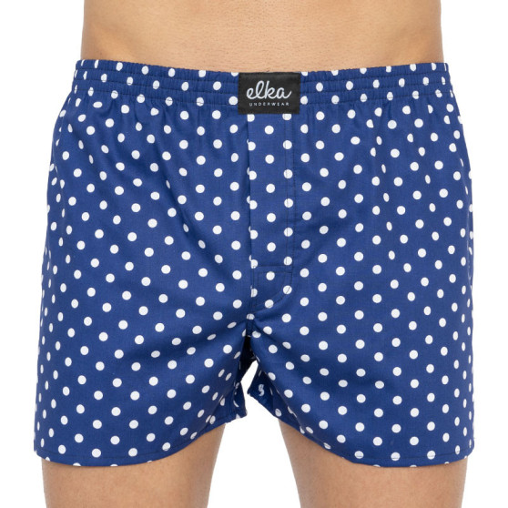 Boxers para homem ELKA azul profundo com bolinhas (P0041)