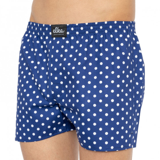 Boxers para homem ELKA azul profundo com bolinhas (P0041)