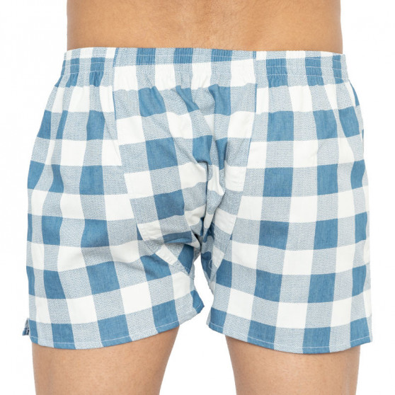 Boxers para homem ELKA xadrez azul claro (P0010)