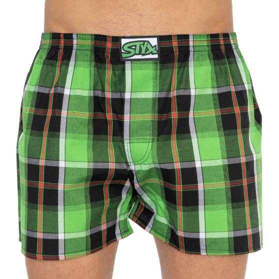 Boxers para homem Styx clássico de borracha superdimensionado multicolorido (E818)