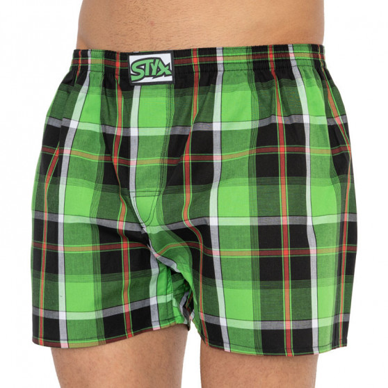 Boxers para homem Styx clássico de borracha superdimensionado multicolorido (E818)