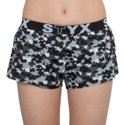 Boxers para mulher Styx arte desportiva borracha camuflagem digital (T856)