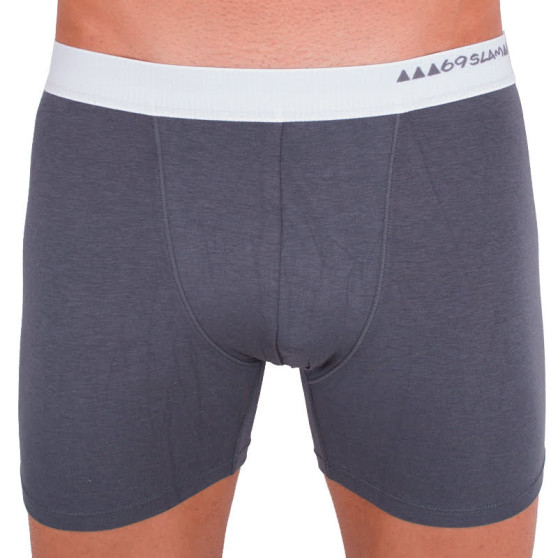 Boxers para homem 69SLAM fit bambu plain dark grey