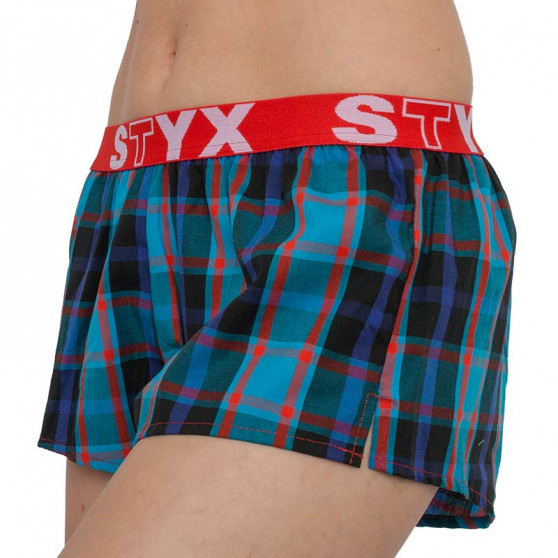 Boxers para mulher Styx desporto elástico multicolorido (T819)