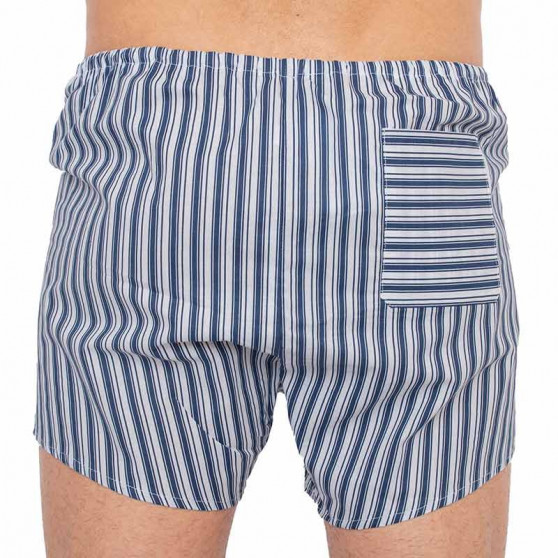 Boxers clássicos para homem Foltýn riscas azuis escuras