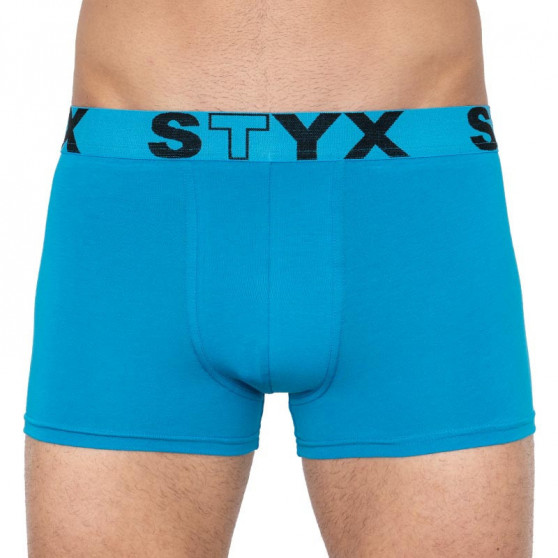 3PACK Boxers para homem Styx sport borracha azul (G9676869)