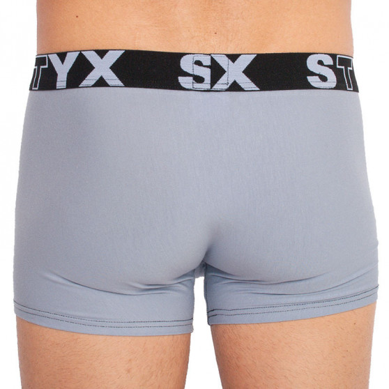 Boxers para homem Styx desporto elástico cinzento claro (G1067)