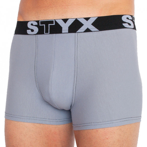 Boxers para homem Styx desporto elástico cinzento claro (G1067)