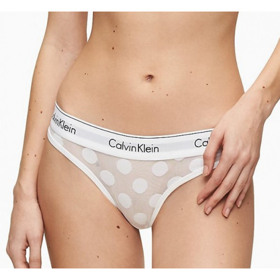 Tanga para mulher Calvin Klein branco (QF5849E-100)