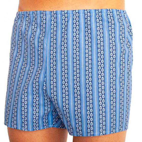 Boxers clássicos para homem Foltýn hexágono azul