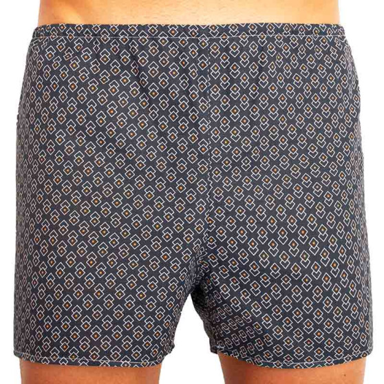 Boxers clássicos para homem Foltýn diamante azul escuro de grandes dimensões