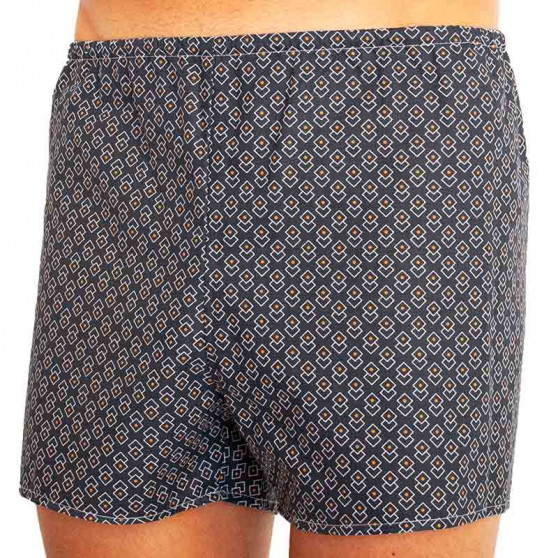 Boxers clássicos para homem Foltýn diamante azul escuro de grandes dimensões