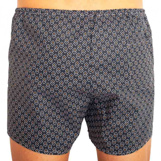 Boxers clássicos para homem Foltýn diamante azul escuro de grandes dimensões