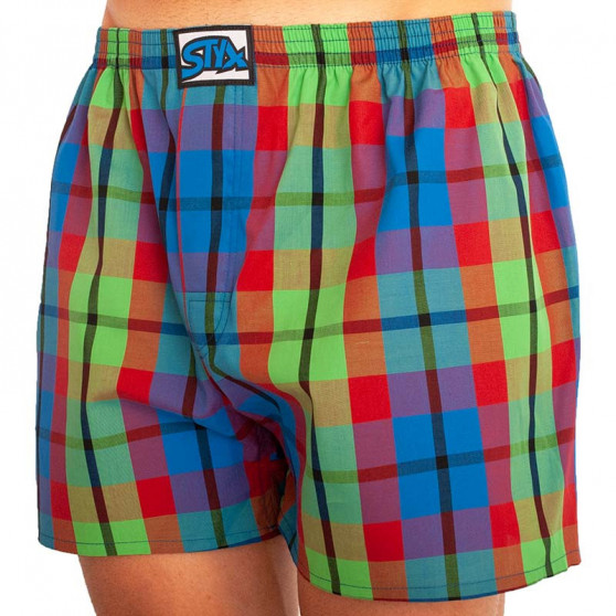 Boxers para homem Styx clássico elástico multi-colorido (A827)