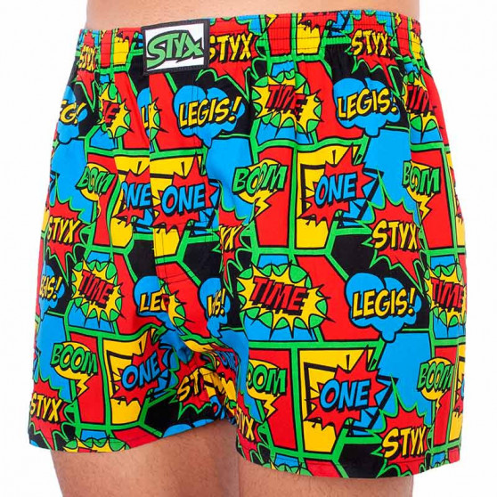 Boxers para homem Styx arte clássica borracha boom (A955)