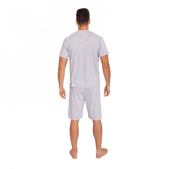 Pijama para homem Foltýn superdimensionado cinzento (FPKN8)