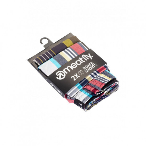 2PACK Boxers para homem Meatfly multicolorido (Jukebox 20 - E)