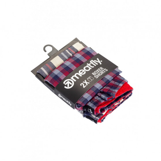 2PACK Boxers para homem Meatfly multicolorido (Jukebox 20 - A)