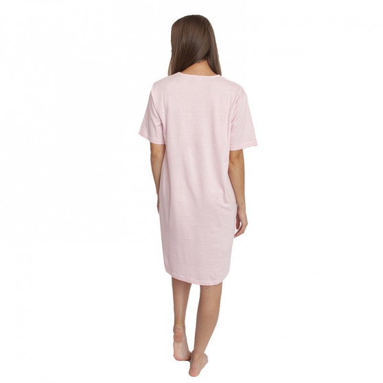 Camisola de noite para mulher Molvy rosa (AK-3190 C)