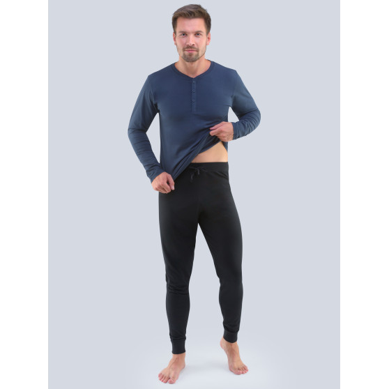 Pijama para homem Gino azul escuro (79087)