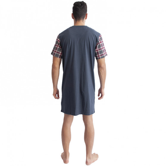 Camisa de noite para homem Gino cinzento (79088)