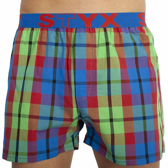 Boxers para homem Styx desporto elástico multicolorido (B827)