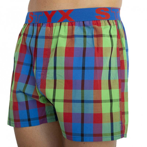 Boxers para homem Styx desporto elástico multicolorido (B827)