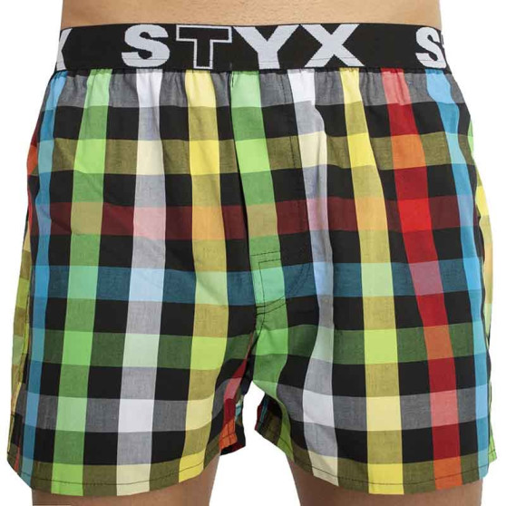 Boxers para homem Styx desporto elástico multicolorido (B828)