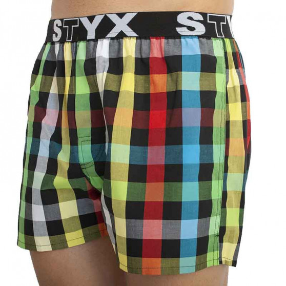 Boxers para homem Styx desporto elástico multicolorido (B828)