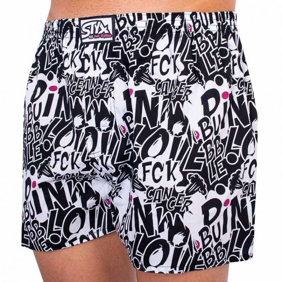 Boxers para homem Styx arte clássica borracha Pink Bubble (A1059)