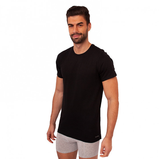 3PACK T-shirt para homem Calvin Klein preto (NB4011E-001)