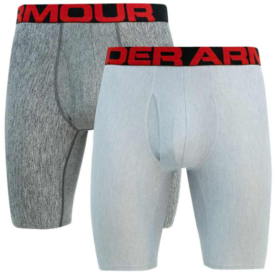 2PACK Boxers para homem Under Armour cinzento (1363622 011)