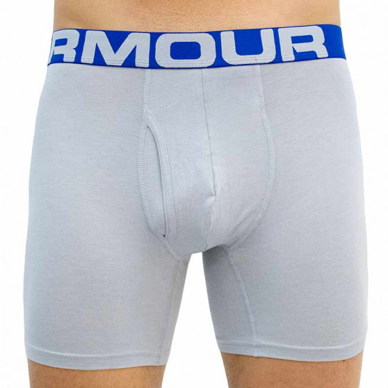 3PACK Boxers para homem Under Armour cinzento (1363617 011)