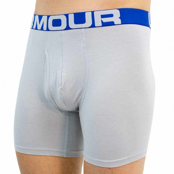 3PACK Boxers para homem Under Armour cinzento (1363617 011)