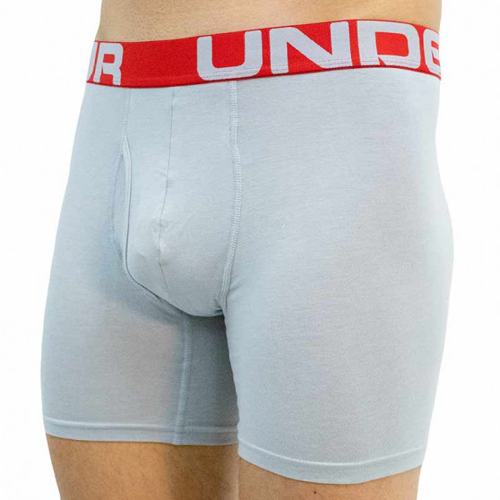 3PACK Boxers para homem Under Armour cinzento (1363617 011)