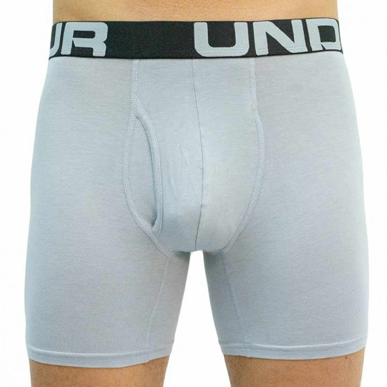 3PACK Boxers para homem Under Armour cinzento (1363617 011)