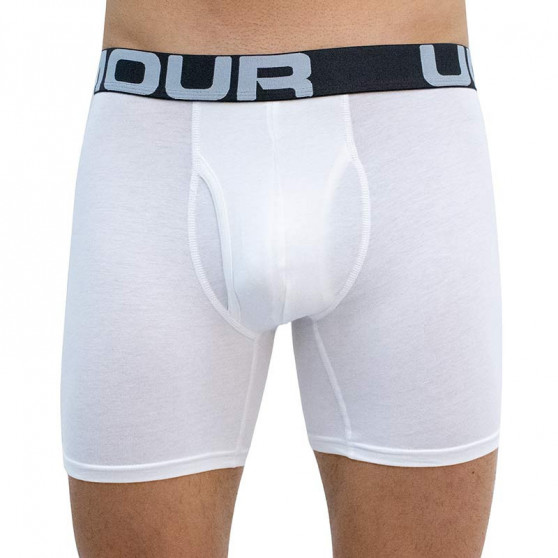 3PACK Boxers para homem Under Armour branco (1363617 100)