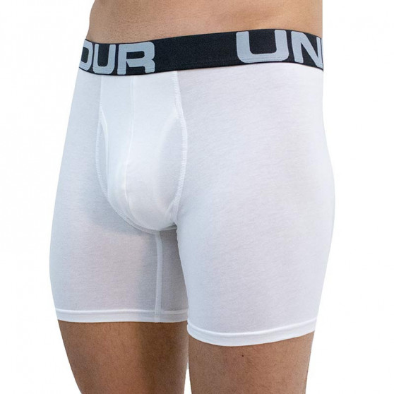 3PACK Boxers para homem Under Armour branco (1363617 100)