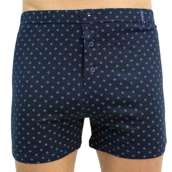 Boxers para homem Molvy azul escuro (MP-1011-BBU)