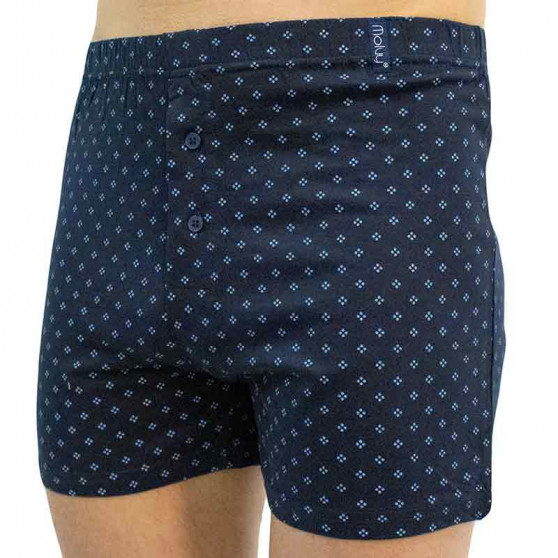 Boxers para homem Molvy azul escuro (MP-1011-BBU)