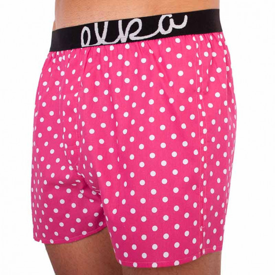 Boxers para homem ELKA sport rosa com bolinhas (PG0035)