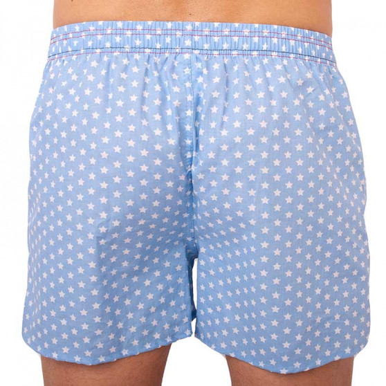 Boxers para homem Emes estrelas em azul claro (004)