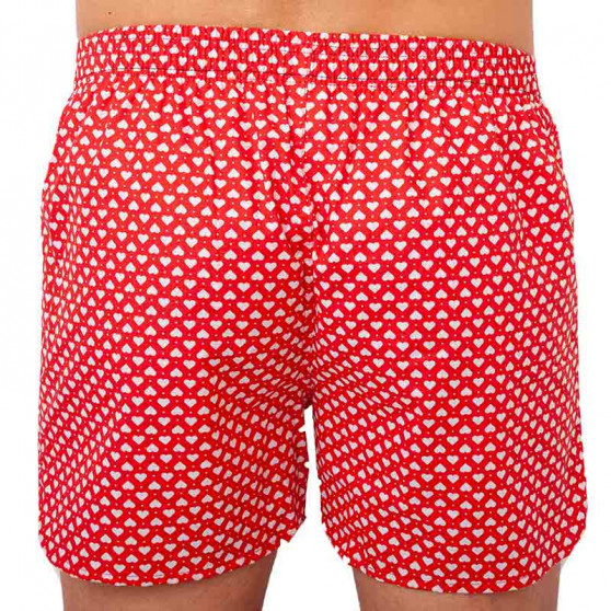 Boxers para homem Emes vermelho com corações (027)