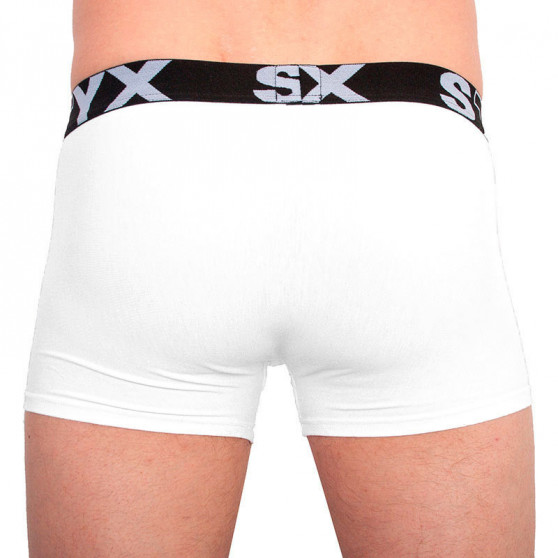 Boxers para homem Styx desporto elástico superdimensionado branco (R1061)