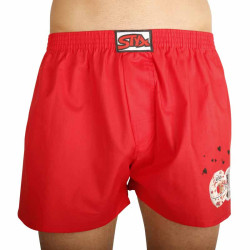 Boxers para homem Styx arte clássica borracha donuts vermelho