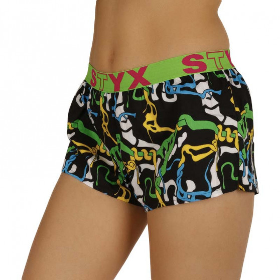 Boxers para mulher Styx arte desporto borracha selva (T956)